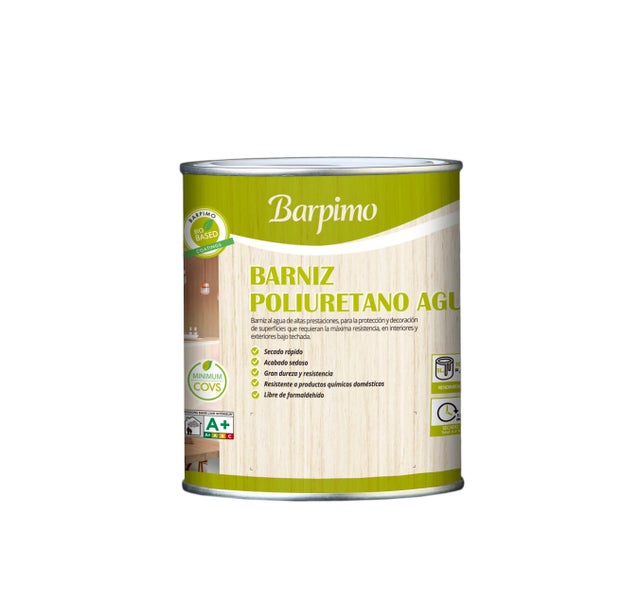BARNIZ ACRÍLICO BRILLANTE POLIURETANO 750ML ROBLE