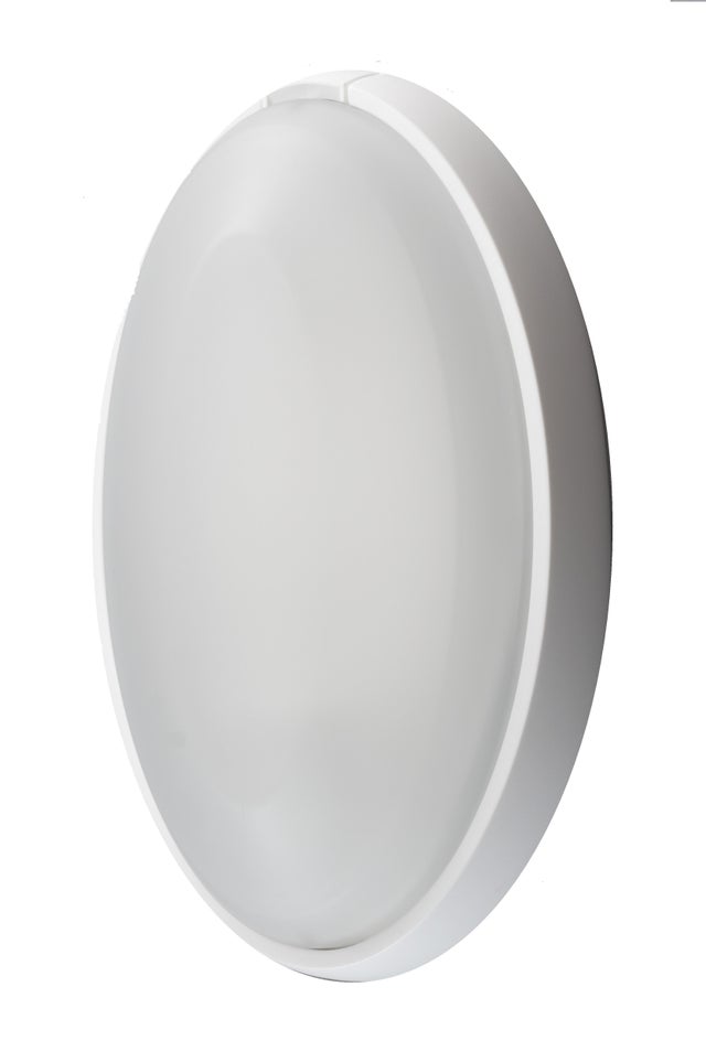  APLIQUE ANTIVANDALICO OVAL PLASTICO BLANCO 100W