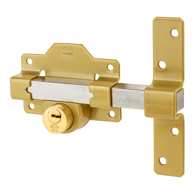 CERROJO PUERTA DE SEGURIDAD PARA INTERIOR Y EXTERIOR PINTADO 5 LLAVES AMIG - 1