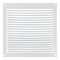REJILLA DE VENTILACION SOBREPONER ALUMINIO BLANCO 17 X 17 CM ESPESOR 0.6  MM - 3