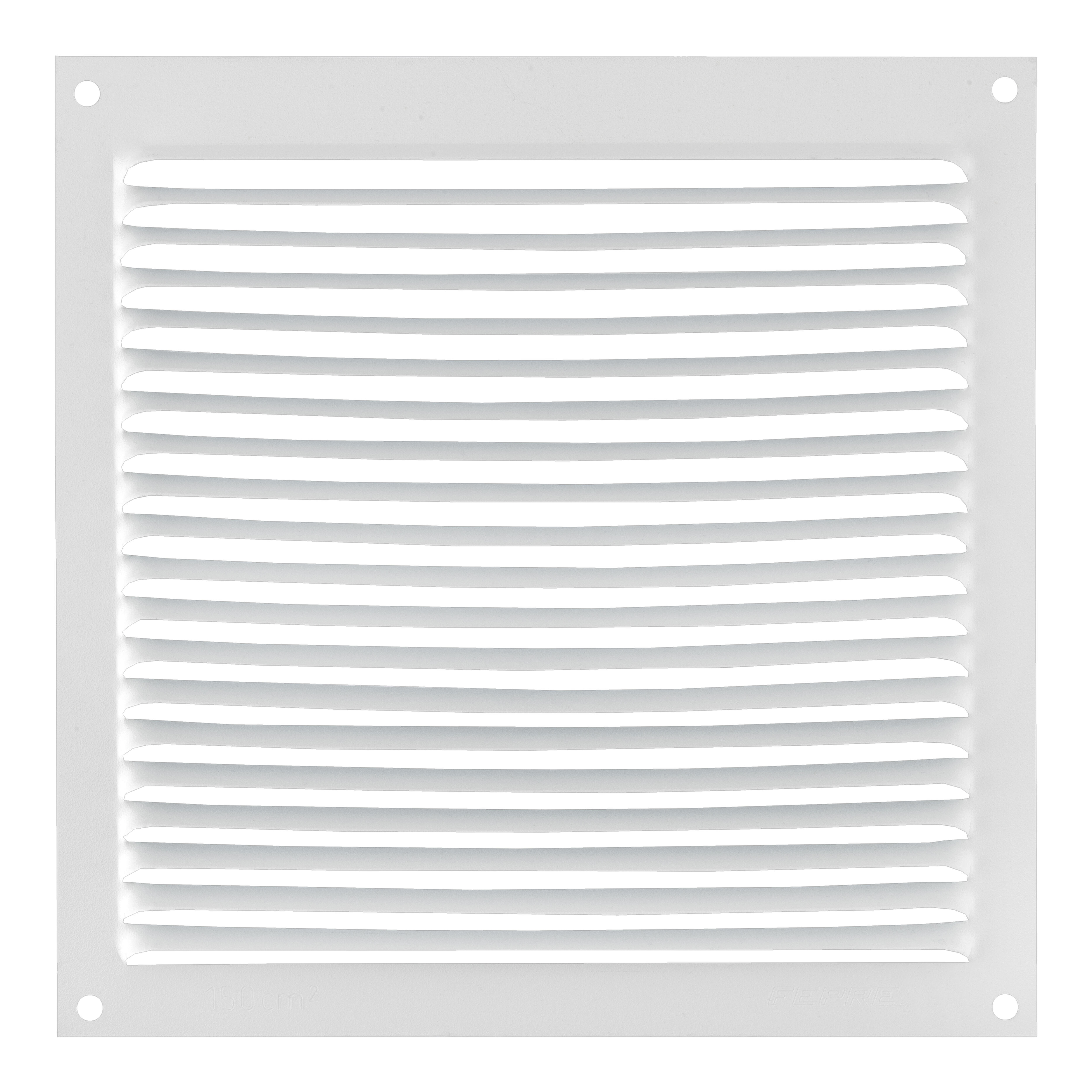REJILLA DE VENTILACION SOBREPONER ALUMINIO BLANCO 17 X 17 CM ESPESOR 0.6  MM - 3