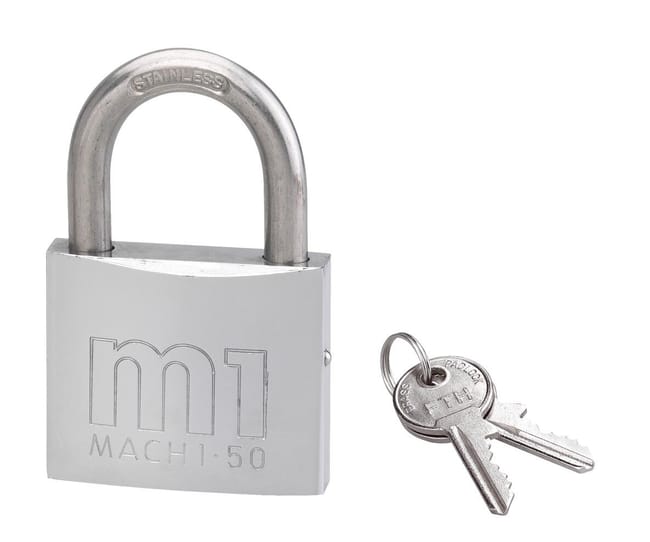 CANDADO DE SEGURIDAD PARA PUERTA 50MM DE LATÓN CON 2 LLAVES THIRARD - 1