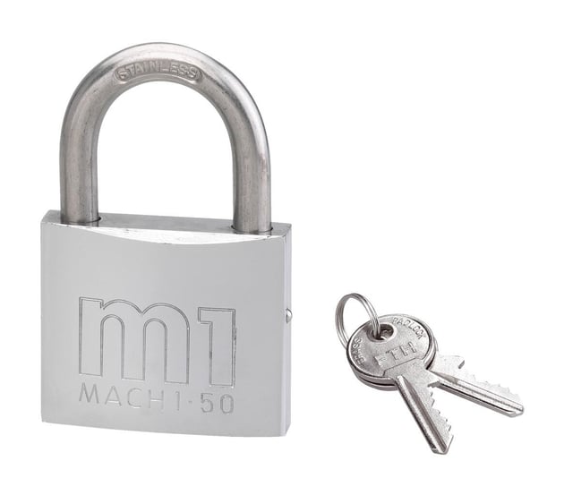 CANDADO DE SEGURIDAD PARA PUERTA 50MM DE LATÓN CON 2 LLAVES THIRARD