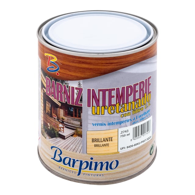 BARNIZ SINTÉTICO BRILLANTE URETANADO 750ML INCOLORO