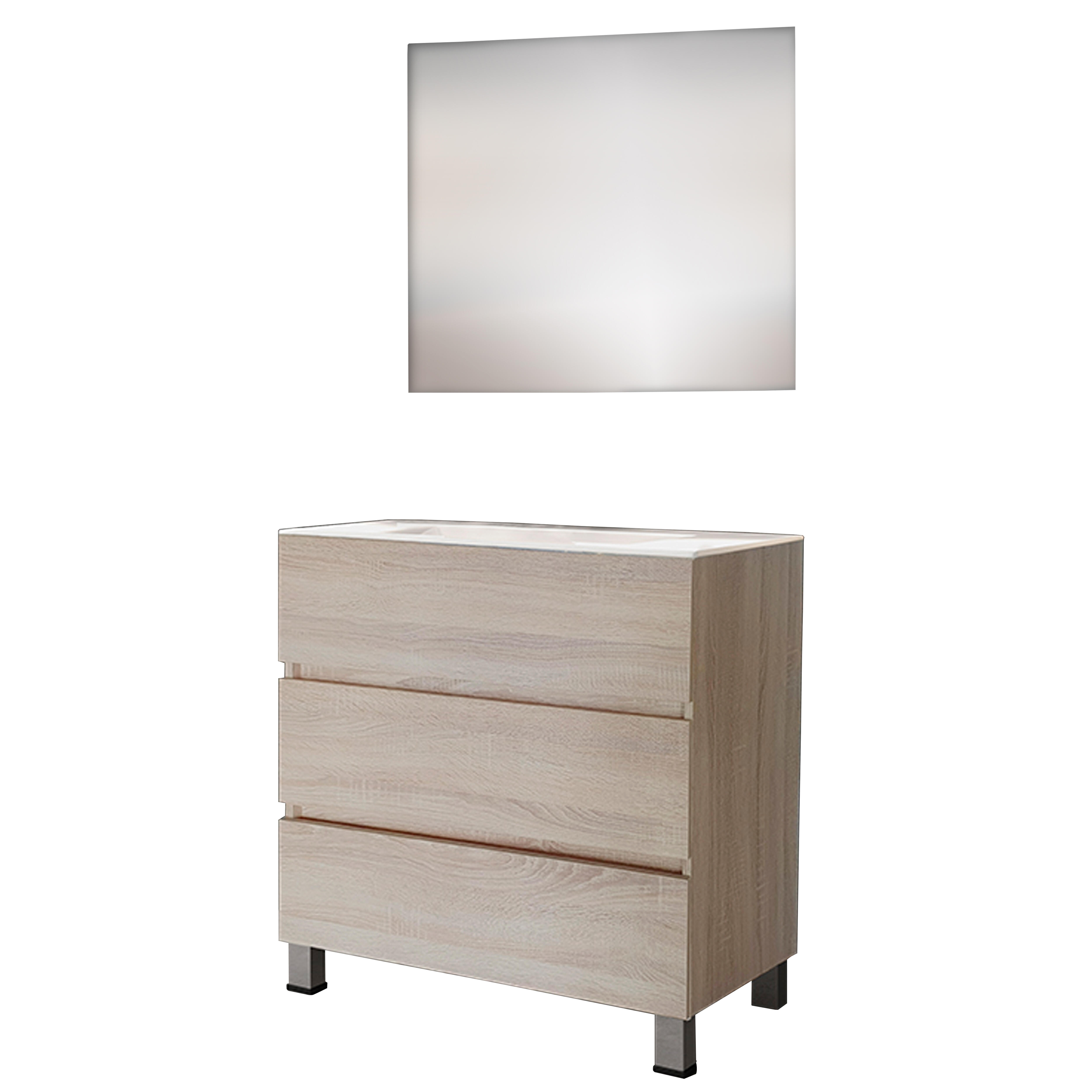 CONJUNTO MUEBLE DE BAÑO CENTRUM CAMBRIAN 80,5X45CM - 2