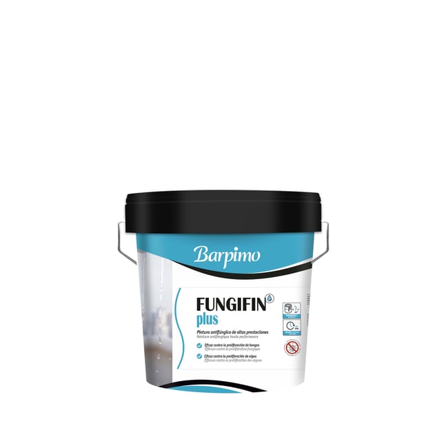 PINTURA ACRÍLICA FUNGIFIN PLUS 4L BLANCO - 1