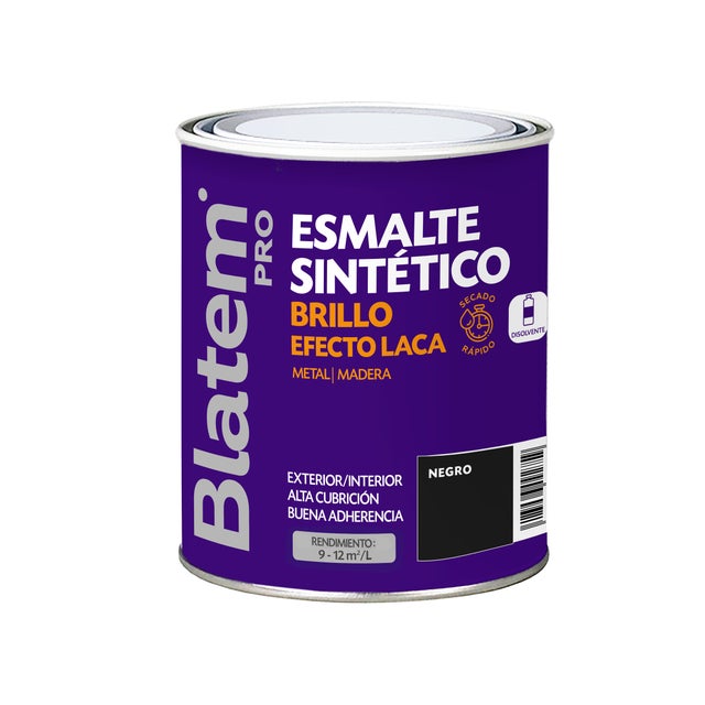 ESMALTE SINTETICO BRILLANTE 750ML NEGRO