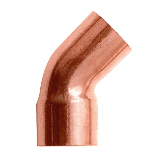 CURVA 45º COBRE Ø15MM MACHO-HEMBRA 4 UNIDADES - 1