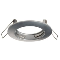 ARO DE EMPOTRAR CIRCULAR FIJO GU10 CROMO MATE - 1