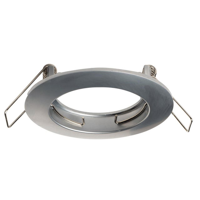 ARO DE EMPOTRAR CIRCULAR FIJO GU10 CROMO MATE