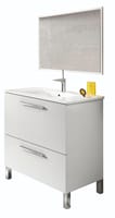 MUEBLE DE BAÑO CON ESPEJO URBAN BLANCO 80X45,5CM - 2