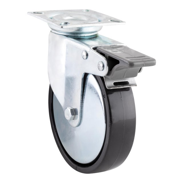 RUEDA CARRETILLA 100MM POLIAMIDA. HASTA 70KG. LLANTA METAL