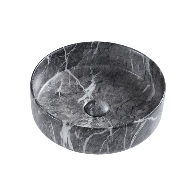 LAVABO SOBREPONER REDONDO 36CM MARMOL