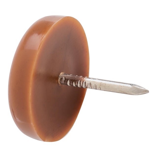 PATIN DESLIZADOR PLASTICO DE CLAVAR 20 MM MARRON. 32 UDS