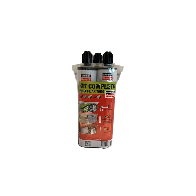 KIT 3 TACO QUIMICO SIN ESTIRENO POLY GP300 GRIS. SIMPSON STRONG  - 1