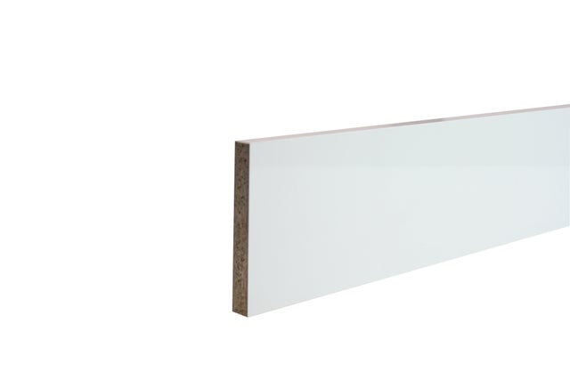 ZÓCALO PARA MUEBLE DE COCINA SEVILLA BLANCO BRILLO MDF 10/22MMX2,40M 1UD