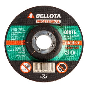 Disco Abrasivo De Corte Para Piedra Bellota 125 Mm - Grosor 3 Mm, Alto Rendimiento Y Durabilidad