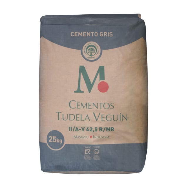 CEMENTO GRIS TUDELA VEGUIN II A-V 42,5R  25 KG - 1