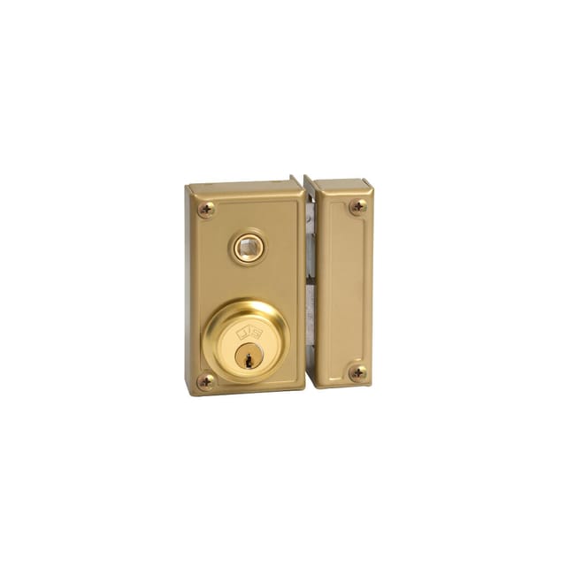 CERRADURA SOBREPONER 60 MM. PINTADA DORADA 35 6 DERECHA JIS - 1