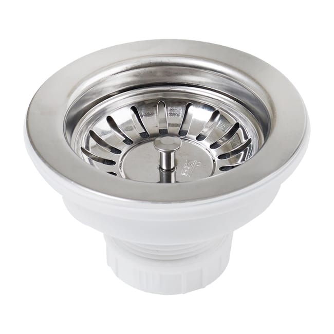VÁLVULA FREGADERO 115MM SIN REBOSADERO BLANCO TEKA - 1
