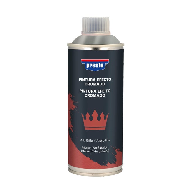 ESPRAY EFECTO CROMADO 400ML PLATA
