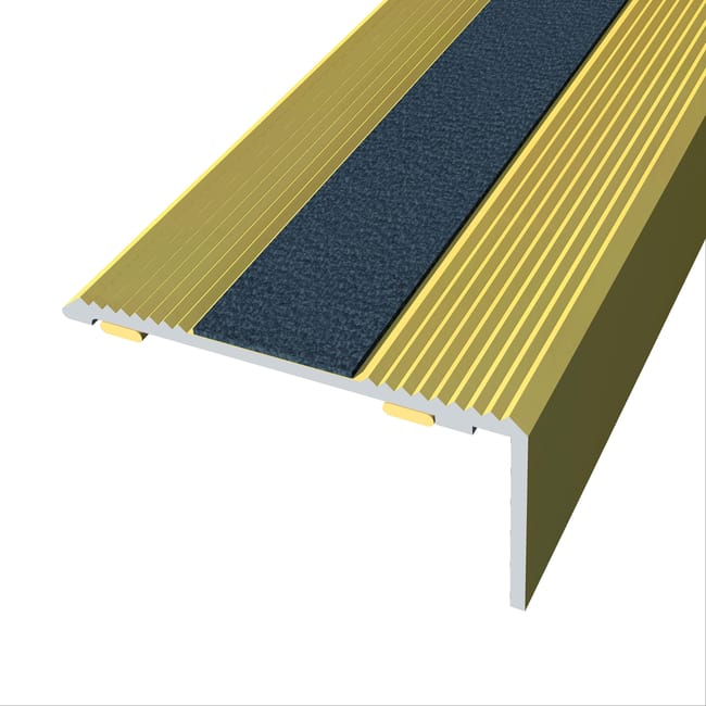 CANTONERA ADHESIVA ALUMINIO ORO 42x21,50 MM 2M - 1