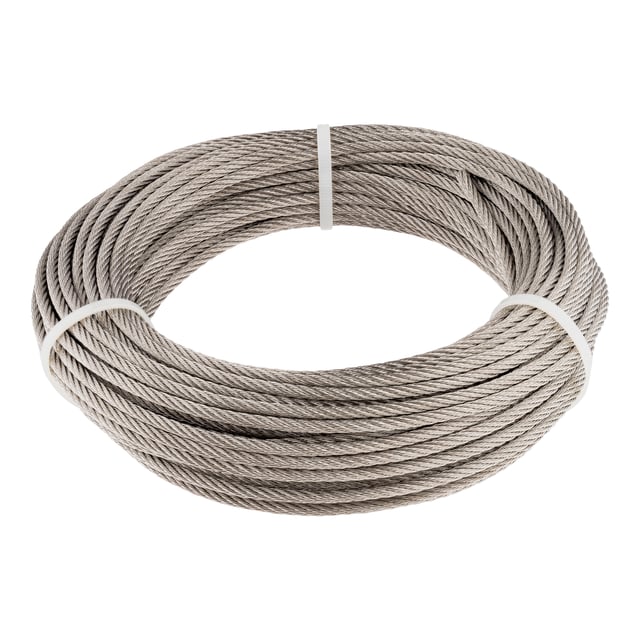 CABLE ACERO INOXIDABLE 7 X 7 + 0   4 MM CABLES Y ESLINGAS. 25 M