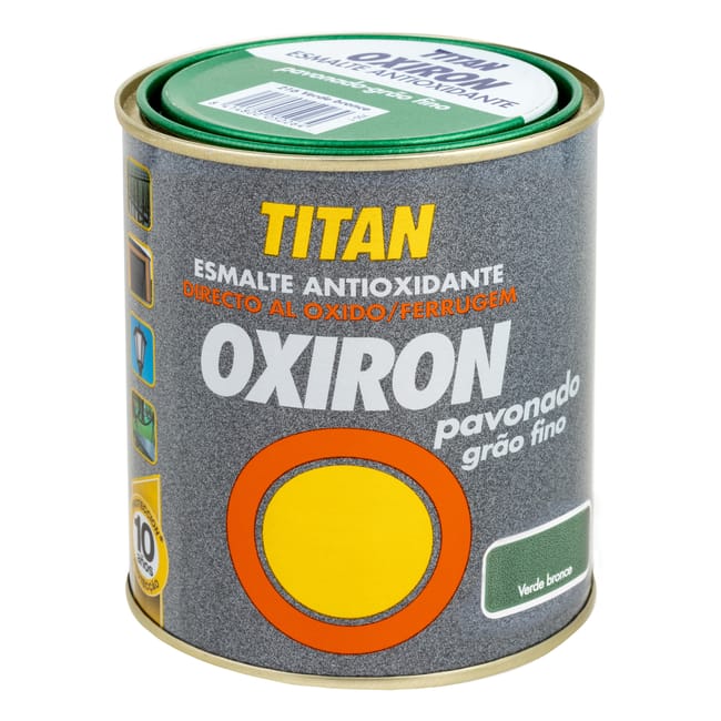 ESMALTE SINTÉTICO ANTIOXIDANTE OXIRON PAVONADO 4L NEGRO - 1