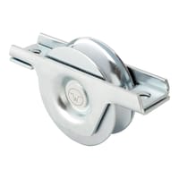 RUEDA SOPORTE INTERNO 80MM ENCASTRAR PARA PERFIL U 20 MM PUERTA CORREDERA - 1