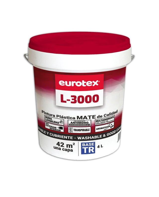 BASE PINTURA PLÁSTICA MATE L3000 4L TONOS INTENSOS