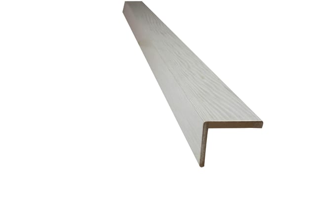 PAQUETE 5 MOLDURAS ALA 45 MM RECHAPADA BLANCA HORIZONTAL - 1