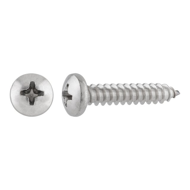 TORNILLOS PARA METAL ROSCA DIN 7981 ACERO INOXIDABLE 4,8X25MM. 200UDS