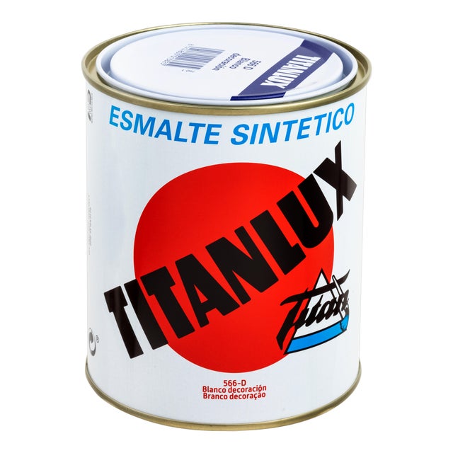 ESMALTE SINTÉTICO BRILLANTE TITANLUX 750ML GRIS MEDIO
