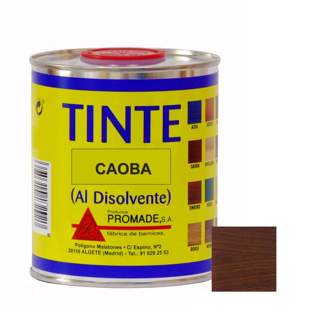 TINTE DISOLVENTE PARA  MADERA PROMADE 750ML CAOBA