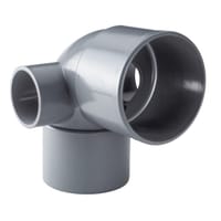 CODO 87º Ø110MM PVC BLANCO MACHO-HEMBRA - 1