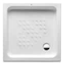 PLATO DE DUCHA CERAMICO CUADRADO  ROCA BLANCO 70X70CM - 1