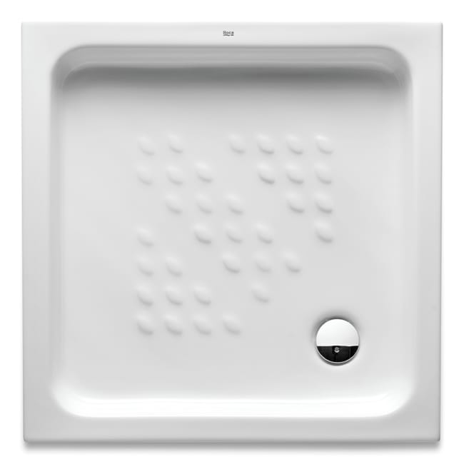 PLATO DE DUCHA CERAMICO CUADRADO  ROCA BLANCO 70X70CM - 1