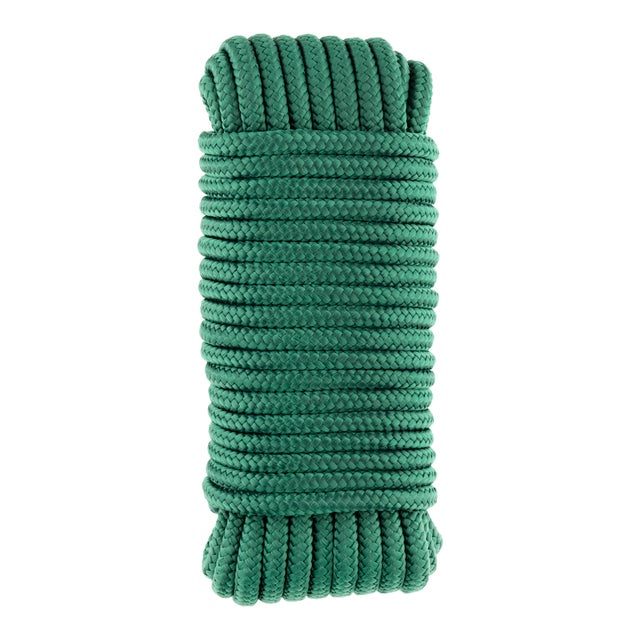 CUERDA POLIPROPILENO TRENZADA CON ALMA 8MM. 15M VERDE ROMBULL