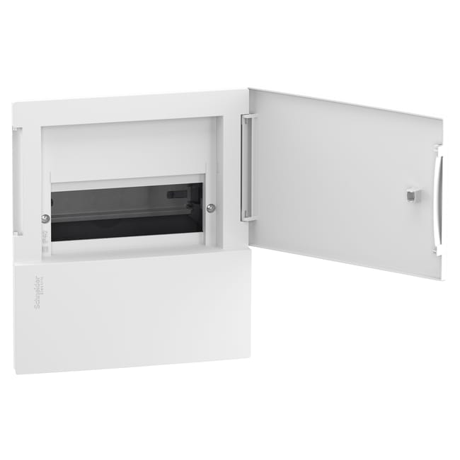 CUADRO EMPOTRAR 8 MODULOS CON PUERTA BLANCA  (252x222x98) - 1