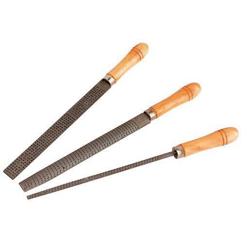 3 ESCOFINAS 200 MM MANGO MADERA 