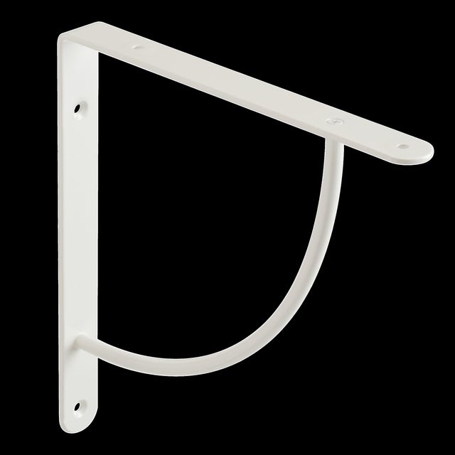 ESCUADRA METALICA PARA BALDA REFORZADA BLANCA 230 X 230 X 25  MM