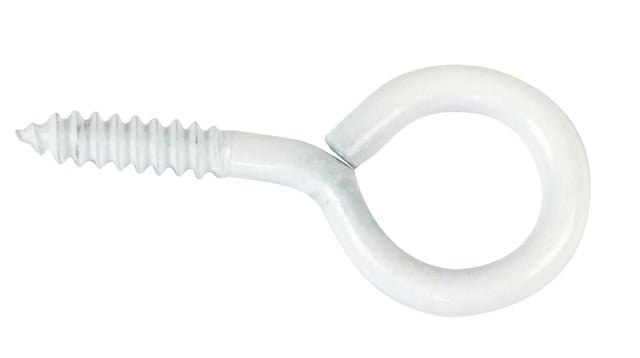 HEMBRILLA CERRADA ACERO PINTADA BLANCA 3 X 30  MM. 13 UDS