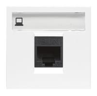 TOMA RED RJ45 CON TAPA SERIE ZENIT BLANCO - 1