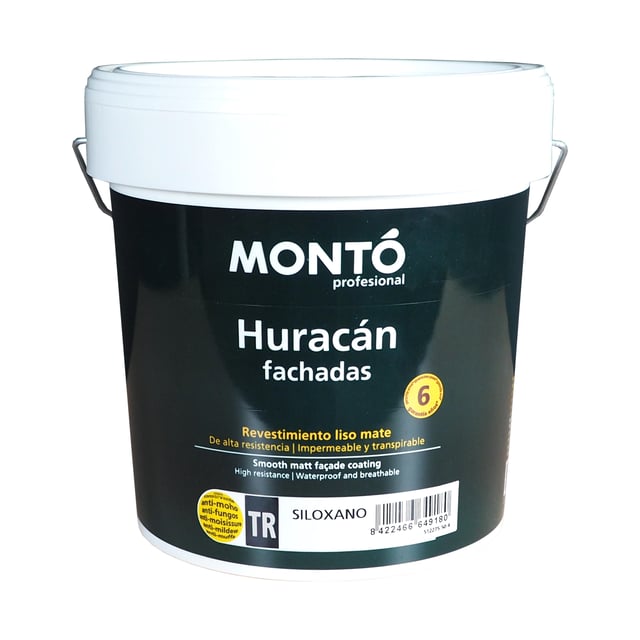 BASE PINTURA FACHADAS SILOXANO MATE HURACAN 4L TONOS INTENSOS