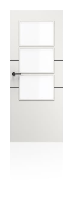 PUERTA INTERIOR EN BLOCK LACADA BLANCA VT2 72,5 CM DERECHA - 1