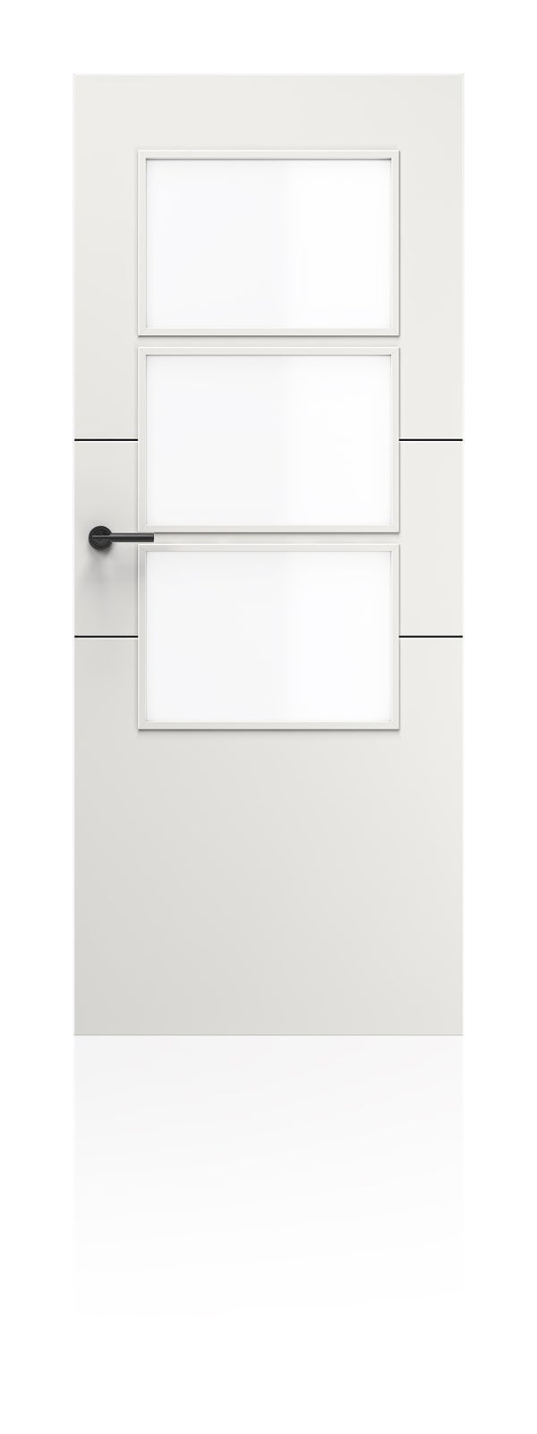 PUERTA INTERIOR EN BLOCK LACADA BLANCA VT2 80,5 CM DERECHA