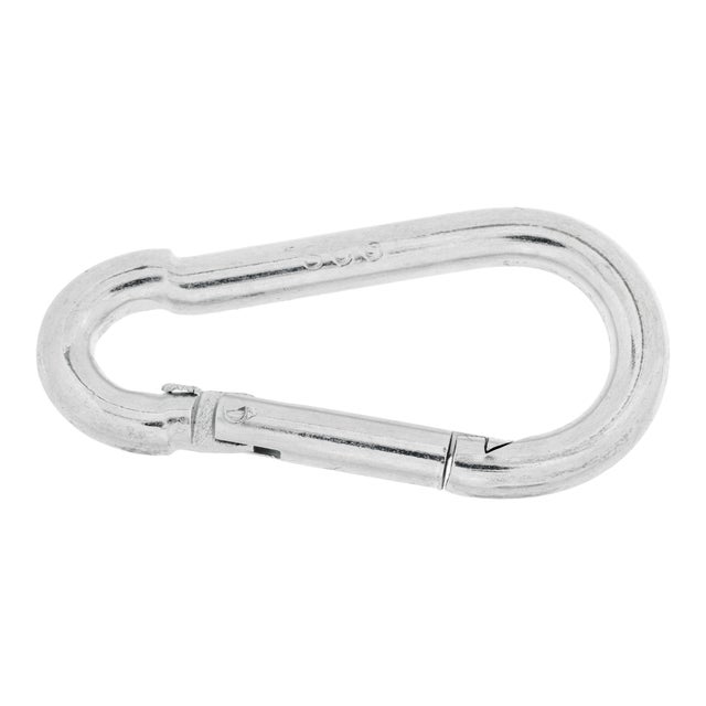 MOSQUETON  BOMBERO GALVANIZADO 6 MM. 4 UDS