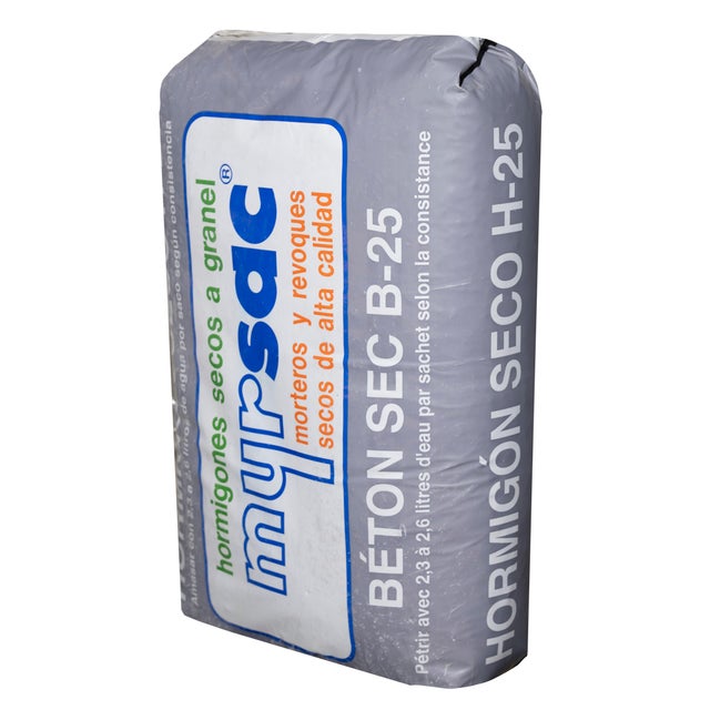 HORMIGÓN SECO H-25 MYRSAC 25 KG