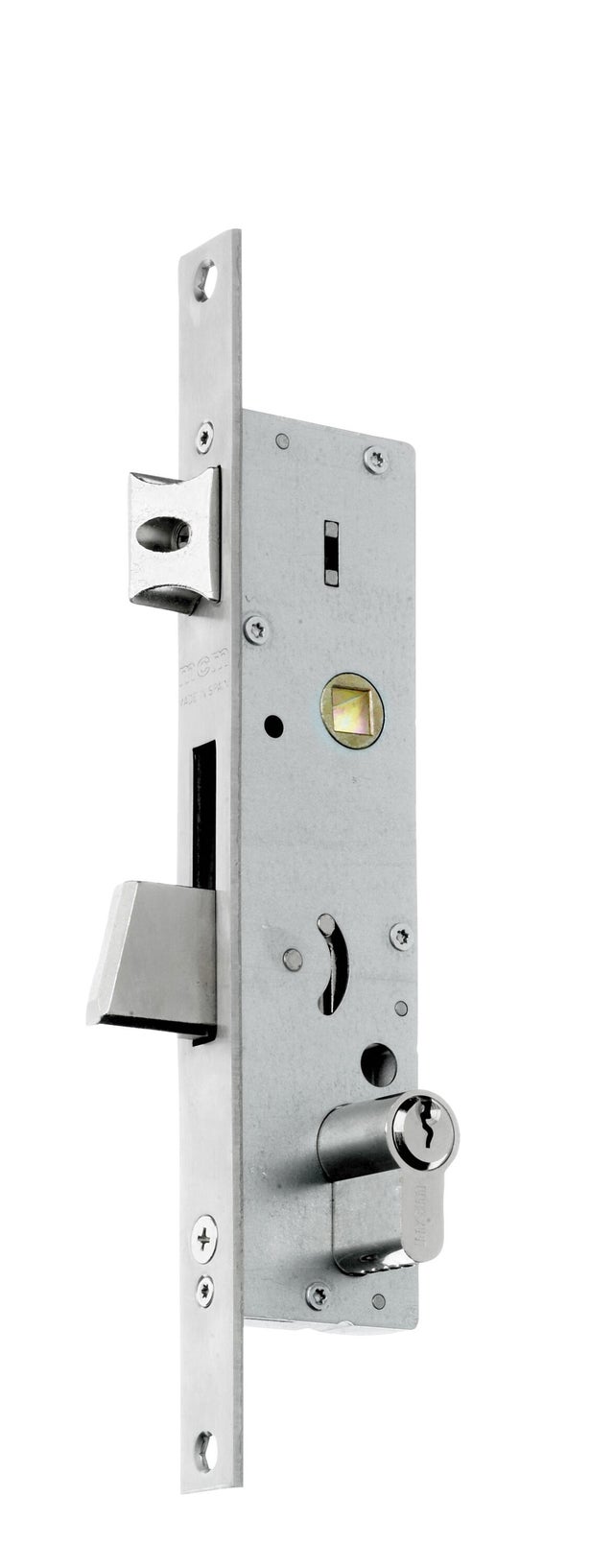 CERRADURA CARPINTERIA METALICA 25 MM. PICAPORTE Y PALA BASCULANTE 2450 MCM