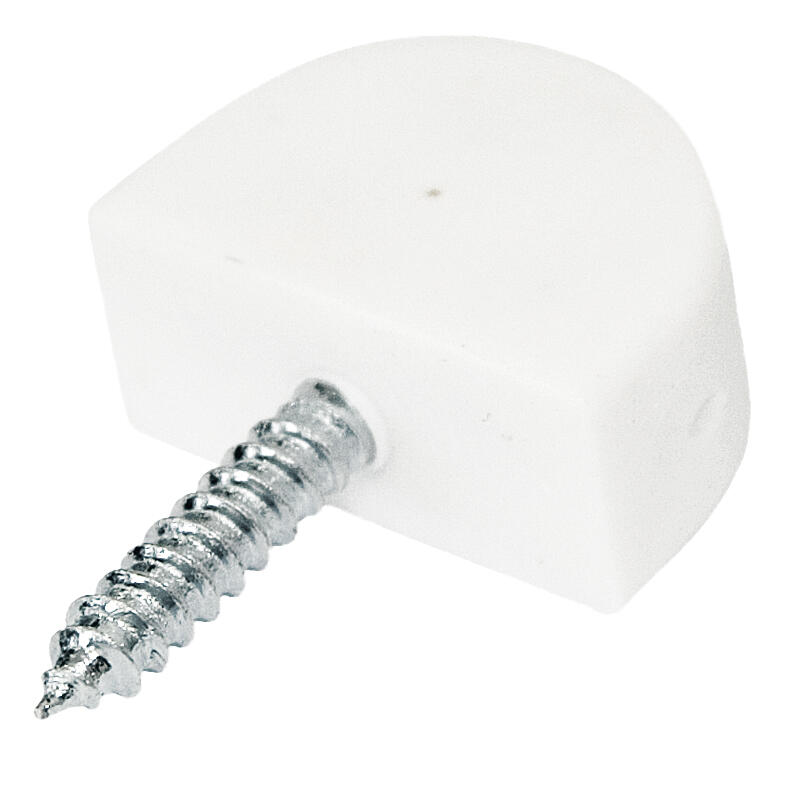 PORTAESTANTE SEMICIRCULAR DE ATORNILLAR 20 MM BLANCO. 100 UDS - 3